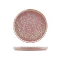 Terra Porcelain Rose Pink Low Presentation Plate 25cm 1x6 EA