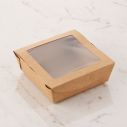 Compostable Medium Box with Window 120x120x45mm 650ml 1x300 EA