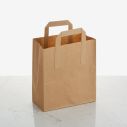 Brown Paper Handle Carrier Bag 8x13x10 1x250'S