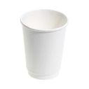 White Double Wall Hot Cup 8oz 1x500 EA