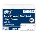 Tork Xpress Multifold Hand Towels White H2 1ply 12x250 EA
