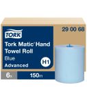 Tork Matic Paper Hand Towels Blue H1 1x6 EA