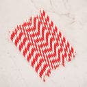 Paper Straws Red & White Boxed 8 (250'S) 1x1'S