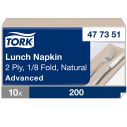 Tork Natural Lunch Napkin 2ply 10x200 EA