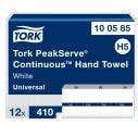 Tork PeakServe Continuous Paper Hand Towels White H5 2100 Towels 1x1 EA