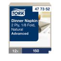 Tork Natural Dinner Napkin 2ply 12x150 EA