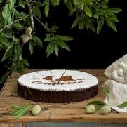 Martinucci Chocolate Almond Caprese Cake Precut 14 Slices 1x1200 GM