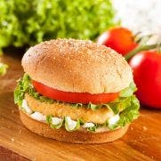 Global Farms Breaded Chicken Quarter Pounder Burger 24x115 GM