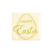 White Chocolate Happy Easter Decoration 1x288 EA