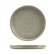 Terra Porcelain Matt Grey Low Presentation Plate 25cm 1x6 EA