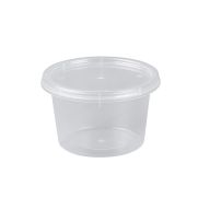 Clear Microwaveable Portion Pot & Lid 4oz 1x1000 EA