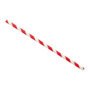Greenspirit Red & White Striped Straws 6mm 1x100 EA