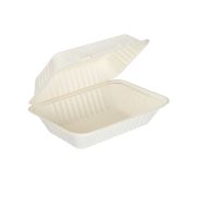 Edenware Bagasse Compostable Clamshell 9x6 inch 1x250s