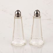 Salt & Pepper Tower Shaker Glass 1oz S/S 24x10 GM