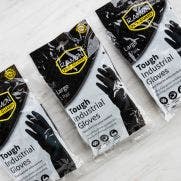 Black Rubber Outdoor Gloves Large 1x10 EA