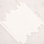 White 9 inch Paper Smoothie Straw 8mm 1x250 EA