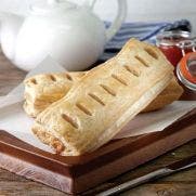 Sysco Classic Unbaked Sausage Roll 7 inch 65x102 GM