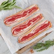 McCarrens Irish Smoked Rindless Streaky Bacon Rashers 1x2.5 KG