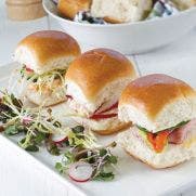 Mini Brioche Glazed Burger Bun 120x30 GM