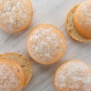 Sourdough & Sprouted Rye Burger Bun 4.5 inch 40x85 GM