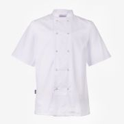 Bonchef Danny Chef Jacket White Short Sleeve Medium 1x1 EA