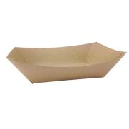 Compostable Kraft Food Tray 1/2lb 1x1000 EA